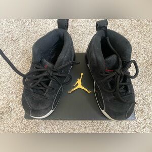 Jordan 12 Retro Nike Toddler Sneakers Black 7c